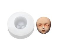 3D Baby Face Soft Clay Mold Dolls Face Mold - Stampo in silicone per decorazioni per torte, cioccolato, caramelle, cupcake, topper, clay soap