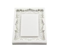 3D Bakeware Tools Sugarcraft Cake Mold Vintage Embossed Frame Shape Baking Lover Food Grade Silicone