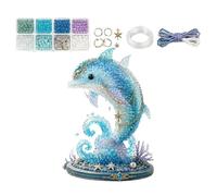 3D Bead Pets Kit - Realistic Dolphin Sea Animal Beading Craft Set, DIY Beaded Animal Making Kit for Beginners Enthusiasts Classroom Activities | Party Favors Holiday Ornament Crafts
