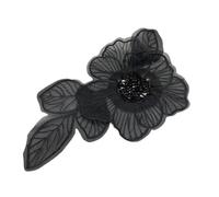 3D Beaded Embroidery Flower Patch - 20cm Decorative Corsage Cloth Applique For Sweaters & Children's Dresses(Style3)