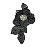 3D Beaded Embroidery Flower Patch - 20cm Decorative Corsage Cloth Applique For Sweaters & Children's Dresses(Style2)