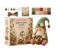 3D Beaded Gnome DIY Kit, Cute Animals Gnome Bead Embroidery Kit, Gnomes Making With Instruction | 3D Beading Kits Complete Materials For DIY Crafts Home Decor Girls Teens Adults Birthday Christmas