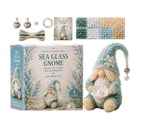 3D Beaded Gnome DIY Kit, Cute Animals Gnome Bead Embroidery Kit, Gnomes Making With Instruction | 3D Beading Kits Complete Materials For DIY Crafts Home Decor Girls Teens Adults Birthday Christmas