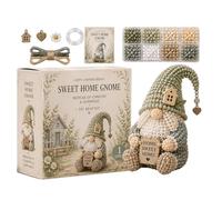 3D Beaded Gnome DIY Kit, Cute Animals Gnome Bead Embroidery Kit, Gnomes Making With Instruction | 3D Beading Kits Complete Materials For DIY Crafts Home Decor Girls Teens Adults Birthday Christmas