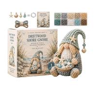 3D Beaded Gnome Kit - with Instructions DIY Craft Supplies,Funny Handmade Bead Art Set,for Kids Girls Adults Beginners Home Decor Desk Accessories Birthday Christmas Holiday