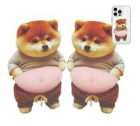 3D Belly Sticker | Dog Phone Case Stickers - Self-Adhesive 3D Belly Decals | Convenient To Stick And Remove For Kids Adults Laptop Phone Case Notebook Planner Crafts Party Favors Classroom Rewards