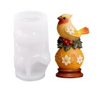 3D Bird Floral Ball Candle Mold, Silicone Mold For Candle Making, Wax, Soap, Plaster, Resin & DIY Home Decor Crafts