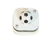 3D Blocco Appunti Calendario 2026 - Blocco Note LED A Forma Di Calcio Con Intaglio | Mini Calendario da Scrivania 3D Strappabile - Per Registrazione Pianificazione Tracciamento Abitudini Segnalibro