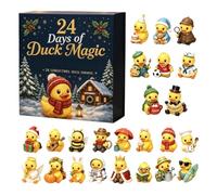 3D Box - 24 Days, Cute Duck, Christmas Countdown Holiday