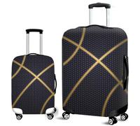 3D Bsketball Golden Line Thème Design Valigie Cappuccio Cover Proteggi Copertura Per Valigie In Elastico Anti-scratch Bambini Adolescenti Adulti 19-32 Pollici Luggage Cover (Colore 1, M(22-25inch))
