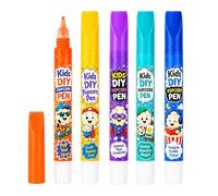3D Bubble Painting Pens - 5 Pieces Decor Drawing Markers For Kids & School