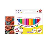 3D Bubble Pens - 12 Piece Quick Drying Creative Colorful Art Set for Kids | Children Bubble Doodler Pens Kits School Classroom Daycare Home Party Birthday Christmas