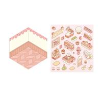 3D Building Stickers, Miniature Landscape, Cut Scenes Collection