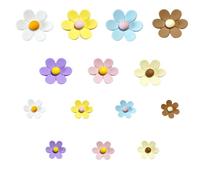 3D Calamite Frigorifero a Forma di Fiore,Set di 14 Magneti Decorativi Colorati per Cucina et Ufficio,Con Forti Magnetini al Neodimio,Design Fiori 3D Lucidi 7 Colori,Ideali per Foto