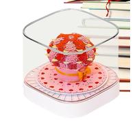 3D Calendar 2026 - 8x8x6.5 cm Tabletop Organizer, Creative Sculpture Pad, Pattern with Durable Material Eye-Catching Structure | desk ornament-calendar for Library Dormitory Living Room Studio