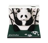 3D Calendar 2026 Panda or Tree House | Panda or Book House Two Options 2026 Creative Tear Away Calendars for Office Decoration Christmas Birthday (BB)