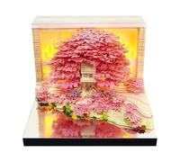 3D Calendar 2026 Panda or Tree House | Panda or Book House Two Options 2026 Creative Tear Away Calendars for Office Decoration Christmas Birthday (DD)