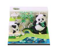 3D Calendar 2026 Panda or Tree House | Panda or Book House Two Options 2026 Creative Tear Away Calendars for Office Decoration Christmas Birthday (AA)
