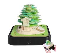 3D Calendar 2026 - Tearable Carving Note Calendar | Paper Sculpting Memo Planner | Earth Art Notepad, Fun 3D Desk Ornament for Office, Bookshelf, Bedroom, Study, Living Room, Desktop