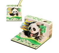 3D Calendar Panda Design - Cute Paper Sculpture Desk Calendar | Memo and Note Organizer for School Classroom Home | Perfect Holiday Christmas Gift for Teacher Students Office