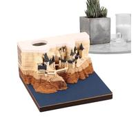 3D Calendar, Time Piece Calendar 2026, Paper Carving Art Memo Pad, LED Light Daily Planner, Desk Decor for School Home Office Travel Bedroom Gift, Multicolor Creative, 9x9x5cm