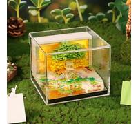 3D Calendario 2026,3D Magico Casa sull'albero Calendario Settimanale con Luce e Scatola Acrilica,pezzo di Tempo Scrivania Calendario memo pad fai da te Decorazione Regalo,Art Memo Pad (Verde)