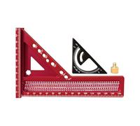 3D Carpenter Square, Precision Adjustable Ruler, 20x14x2cm Angle Measuring Tool, Miter Gauge, for Woodwork Measurement Marking Framing Daily Projects, Professional Layout Accessory for Builders