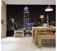 3D Carta da Parati Bellezza Architettura Urbana Fiumi Alberi Panorama | Murales Creativi e Moderni Per la Casa Studio Soggiorno Camera da Letto Divano Sfondi Decorazioni Murali di Lusso-350cm×256cm