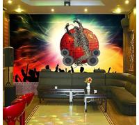 3D Carta Da Parati Creativo Colorato Danza Sala Da Ballo Music Pub | Facile da Installare Ideale per Decorazioni di Lusso su Misura Uffici Soggiorni Camere Letto Pareti Dietro il TV-250cm×170cm