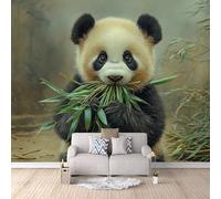 3D Carta Da Parati Fotografica Carino Panda Gigante TNT Murale alla moda Decorazione Panda Tesoro Nazionale Ristorante Soggiorno Tv Parete Camera Letto Decorazione Della Parete Murali-100x70cm