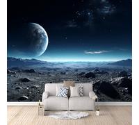 3D Carta Da Parati Fotografica La Terra Dallo Spazio TNT Murale alla moda Decorazione Paesaggi Alieni Ristorante Soggiorno Tv Parete Camera Letto Decorazione Della Parete Murali-250x175cm
