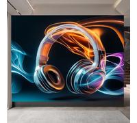 3D Carta Da Parati Fotografica Ritmo Musicale TNT Murale alla moda Decorazione Luce E Ombra Che Fluiscono Ristorante Soggiorno Tv Parete Camera Letto Decorazione Della Parete Murali-400x280cm