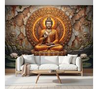 3D Carta Da Parati Panoramica Mandala retrò | 300x210cm Fotomurale in Seta Murali Scritture, immagini Buddha, loto Per Soggiorno, Adulto Camera Dei Bambini, Ristorante Decorazione Grandi Murali Poster