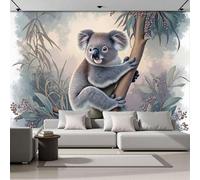 3D Carta Da Parati Panoramica Rami Di Albero Koala, Illustrazione Naturalistica Grandi Murali Poster per Soggiorno, Adulto, Camera Dei Bambini, Studio Decorazione 250x175cm