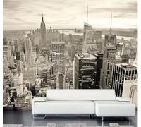 3D Carta Da Parati Retro Tridimensionale Bianco E Nero Architettura Urbana | Facile da Installare Ideale per Decorazioni di Lusso su Misura Uffici Soggiorni Camere Letto Pareti Dietro il TV-430cm×300cm