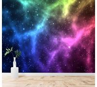 3D Carta da Parati Via Lattea Universo Cielo Stellato A Colori Panorama | Murales Creativi e Moderni Per la Casa Studio Soggiorno Camera da Letto Divano Sfondi Decorazioni Murali di Lusso-400cm×280cm