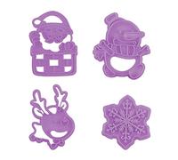 3D Cartoon Bakeware Tools Sugarcraft Mold Cake Mold Christmas Theme Shape Eco-friendly Home Gift Food Grade Plastica