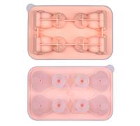 3D Cat Ice Cubes Tray, 7.28x4.69in, 4 Cavities Silicone Mold, Cute Animal Shape, Beverage Chilling, Novelty Kitchen Gadget, Party Drinkware