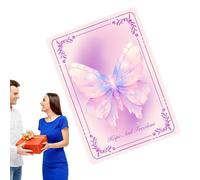 3D Change Tarot Card - Dynamic Visual Butterfly Tarot, Collectible Greeting Card with Flying Butterfly Effect, Flashcard Set for Women Girls, Study Classroom Decoration and Gift for Friends