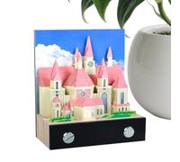 3D Church Paper Sculpture - 3D Memo Pads | Church Sticky Notes Desk 2026, Creative Desktop Notepad per Weekday Planning, School, Travel, Home, Appartamento, Dorm, Office, Holiday, o Housewarming
