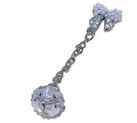 3D ciondola il chiodo fascino bowknot arte strass zircone decorazioni di arte per