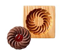 3D Cookie Stamp Cutter - Clear Imprint Baking Tool, Carved Dough Mould, | 10x10x2cm/3.94x3.94x0.787in Cookie Embossing Stamp Mold For Thanksgiving Christmas Kitchen Food