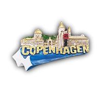 3D Copenaghen Danimarca Magnete del Frigorifero Souvenir turistici Resina Fatta a Mano Magneti Artigianali Collezione Cucina Decorazione Regalo