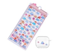 3D - Decalcomanie decorative per conti a mano in stile giapponese, fogli con bolle strutturate, artistici per custodie estetiche per telefono | Simpatici articoli per scrapbook