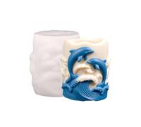 3D Dolphin Candle Mold - Reusable Cute 3D Soap Mould