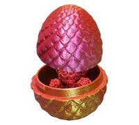 3D Dragon Egg - Animali Stampati Giocattolo Di Orso Rosa | Strumenti Per La Creatura Decorativa Del Cesto Di Cesti Di Pasqua, Ornament Da Cauti Di Fantasia Da Collezione Per Le Ragazze Dei Ragazzi