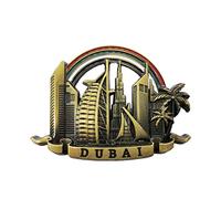 3D Dubai UAE Magnete del Frigorifero Souvenir Collezione in Metallo, Dubai Magnete del Frigorifero Regalo Adesivo Magnetico Decorazione della Cucina di casa