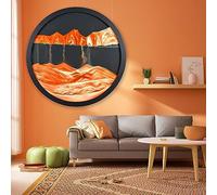 3D Dynamic Sand Art,Pittura Di Sabbia Che Scorre, Quadro In Vetro 3D Con Movimento Liquido, Paesaggio Di Sabbia Del Mare Profondo Cornice Che Scorre Per Casa, Ufficio, Lavoro, Decorazione Da Scrivania