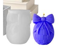 3D Easter Egg Resin Mold - Bow Egg Plaster Making Mould -Effortless Release Feature Holiday Ornament Molds | For Aromatherapy Gypsum Craft Home Farmhouse Holiday Party Family Friends