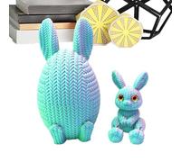 3D Easter Eggs, Decorative Easter Tabletop Figure, Festive Spring Ornament Set, Colorful Lightweight Display Accents, Charming Holiday Decor for Bookcase Window Sill Bookshelf Cabinet Office
